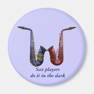 Sax Players Fridge Magnet