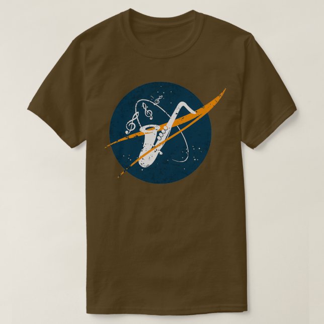 Sax Space Vintage T-Shirt (Design Front)