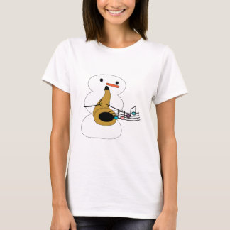 Sax with Snowman Shirt
