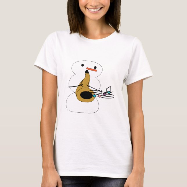 Sax with Snowman Shirt (Front)