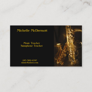 Saxaphone Business Card