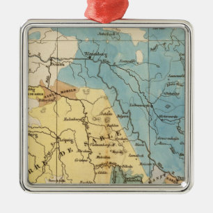 Saxe mineralogique metal tree decoration