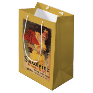 Saxoleine Lamp Oil Red Lampshade Medium Gift Bag