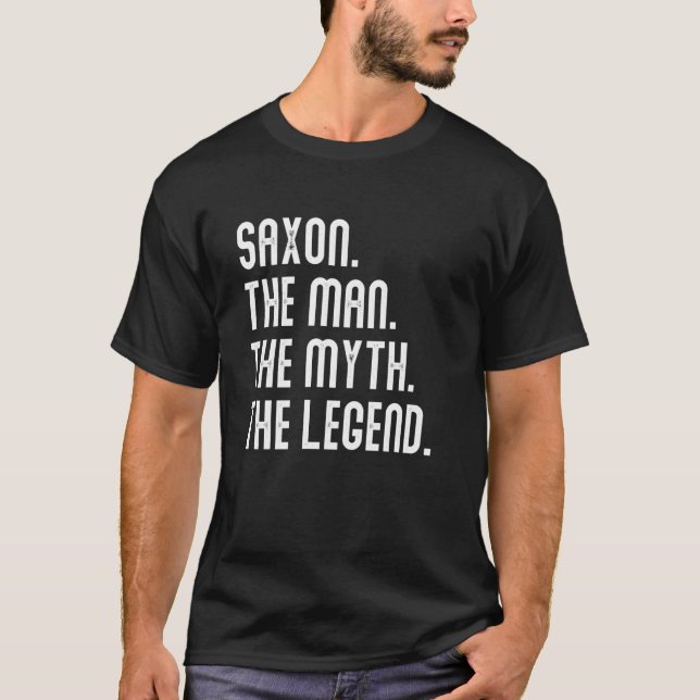 Saxon Man Myth Legend Shirt Gifts For Mens Funny S (Front)