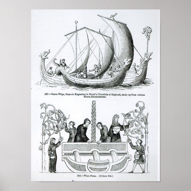 Saxon Ship Poster (Front)