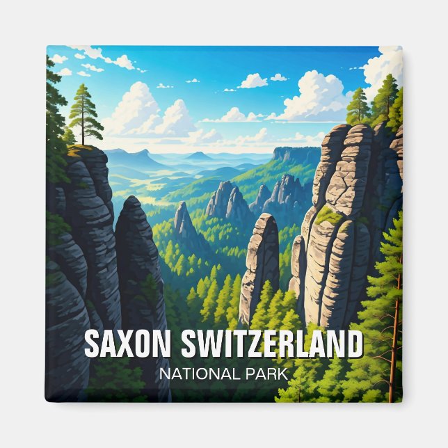 Saxon Switzerland National Park Germany Magnet (Front)