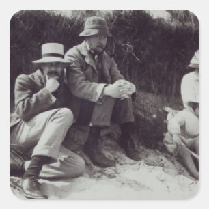 Saxon Sydney Turner, Clive Bell, and Julian Square Sticker