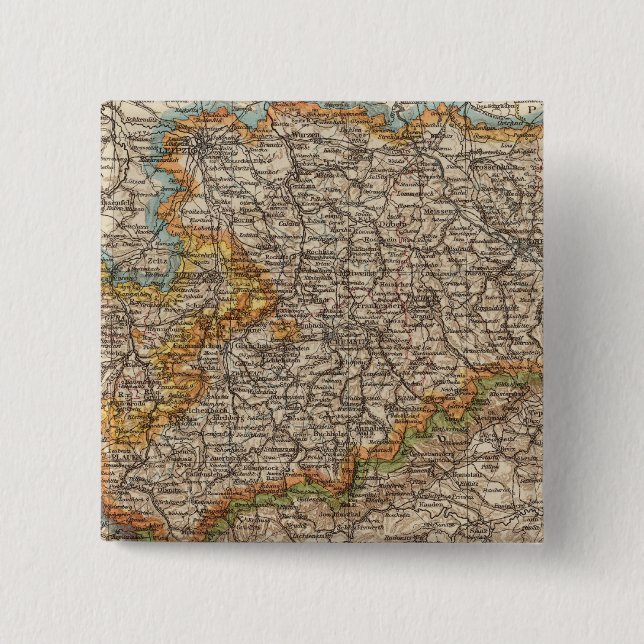 Saxony 15 Cm Square Badge (Front)