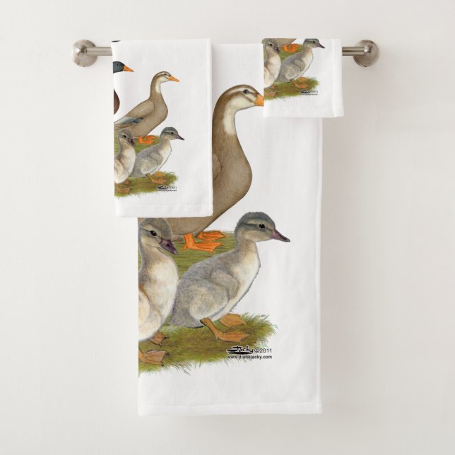 Saxony Duck Family Bath Towel Set (Insitu)