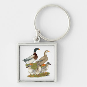 Saxony Duck Family Key Ring
