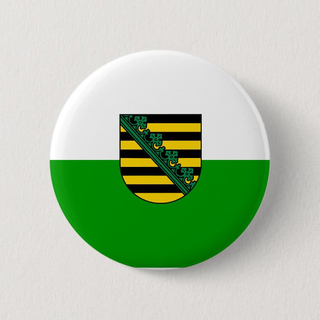 Saxony , Germany 6 Cm Round Badge (Front)