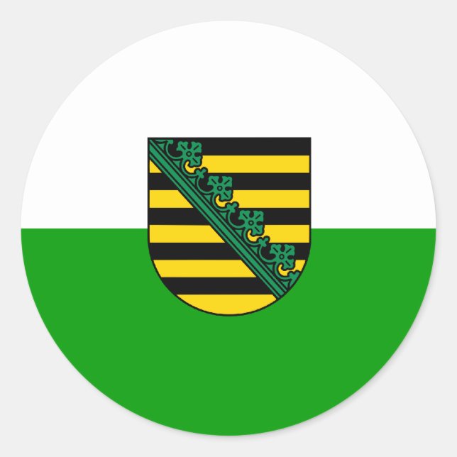 Saxony , Germany Classic Round Sticker (Front)