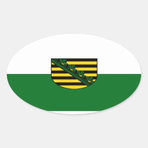 Saxony Oval Sticker