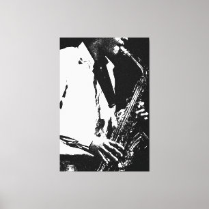 Saxophone 40x60 (100x150cm) waccnm canvas print