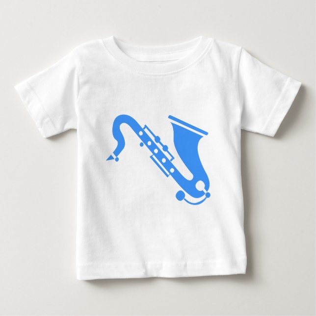 Saxophone - Baby Blue T-Shirt (Front)