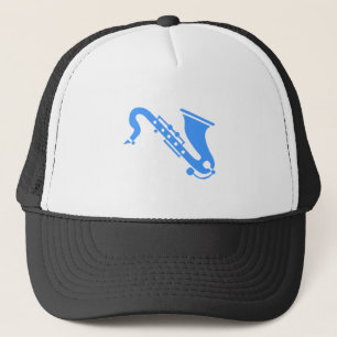 Saxophone - Baby Blue Trucker Hat