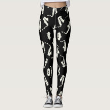 Saxophone Black and White Pattern 