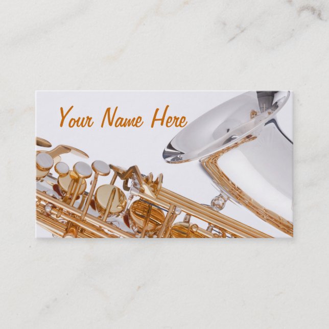 Saxophone Budiness Card (Front)