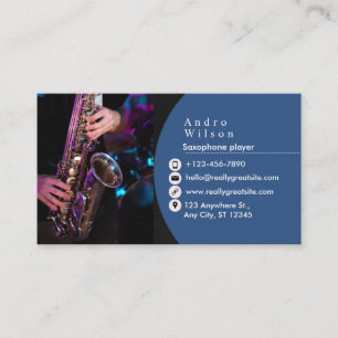 Saxophone Business Card