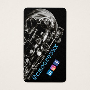 Saxophone business cards