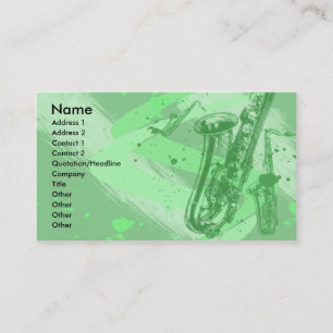 SAXOPHONE BUSINESS CARDS