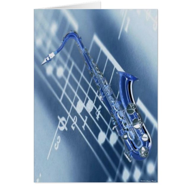 Saxophone Card (Front)