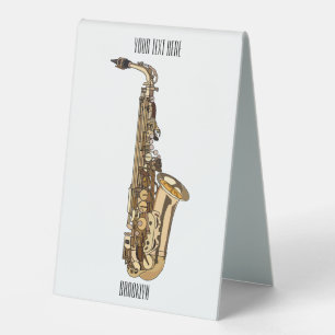 Saxophone cartoon illustration