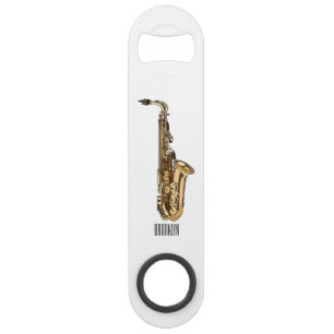 Saxophone cartoon illustration