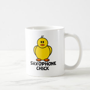 Saxophone Chick Coffee Mug