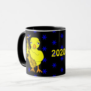 Saxophone Chick Mug