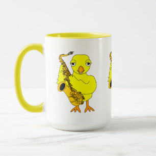 Saxophone Chick Mug