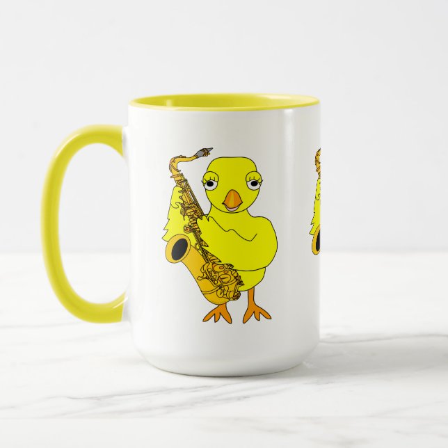 Saxophone Chick Mug (Left)