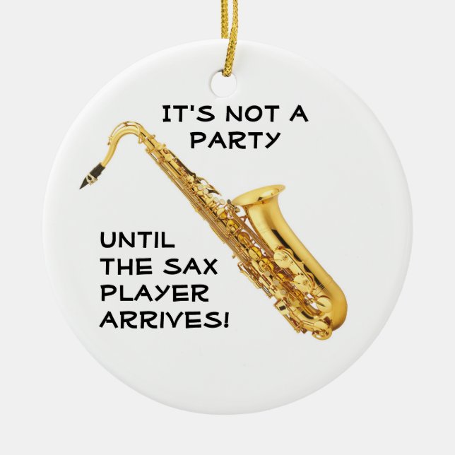 SAXOPHONE Christmas ornament (Front)