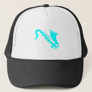 Saxophone - Cyan Trucker Hat