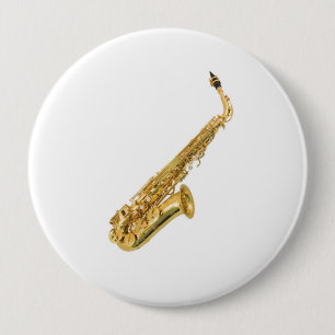 "Saxophone" design gifts and products 10 Cm Round Badge