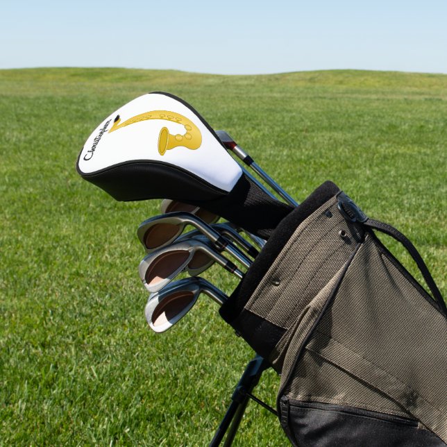 Saxophone Design Golf Head Cover (In Situ)