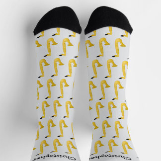 Saxophone Design Personalised Socks