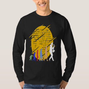 Saxophone Evolution Music Instruments Melody Rhyt T-Shirt