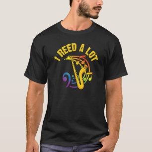 Saxophone For Men Women Reed Instrument T-Shirt