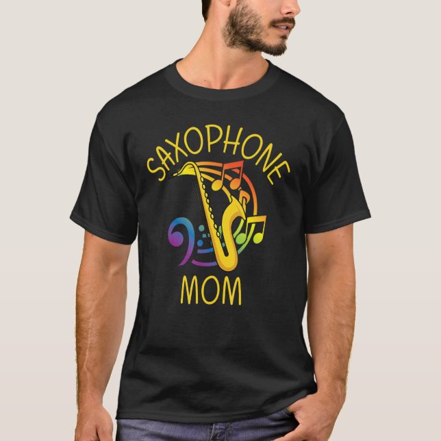 Saxophone For Mum Women Reed Instrument T-Shirt (Front)