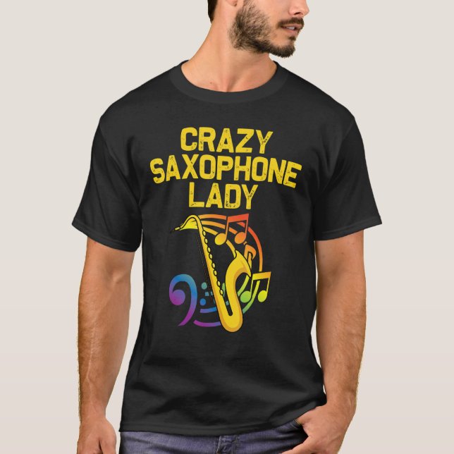 Saxophone For Women Mum Reed Instrument T-Shirt (Front)