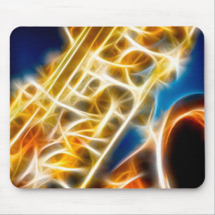 Saxophone - Fractal Mouse Mat