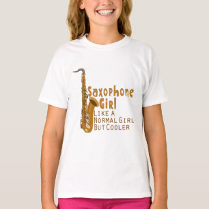 Saxophone Girl Like a Normal Girl But Cooler T-Shirt