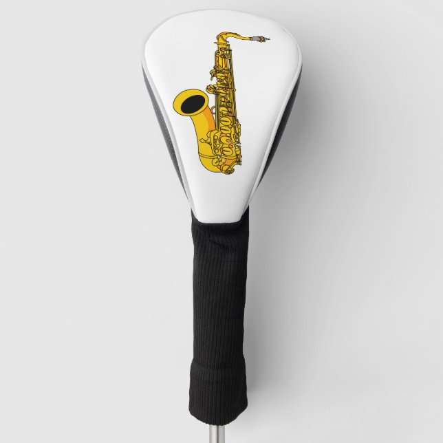 Saxophone Golf Head Cover (Front)