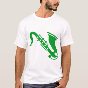 Saxophone - Grass Green T-Shirt