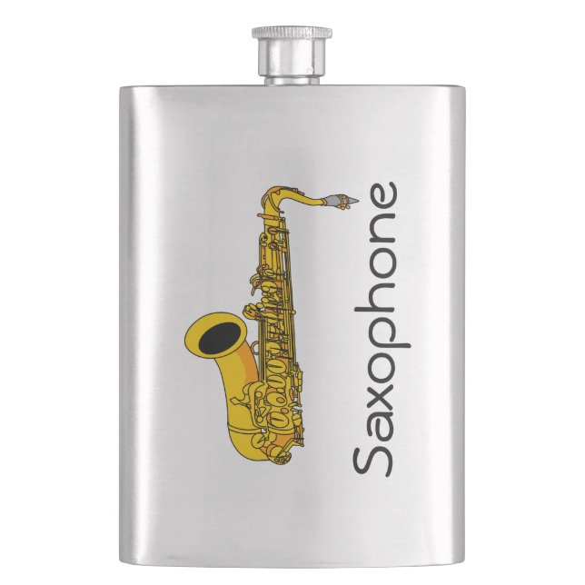 Saxophone Hip Flask (Front)