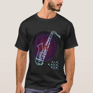 Saxophone Illustration Cool Modern Art Saxophonist T-Shirt