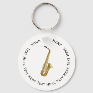 Saxophone Instrument Key Ring