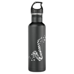 Saxophone Instrument With Butterflies 710 Ml Water Bottle