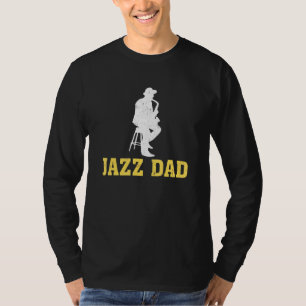 Saxophone Jazz Music Jazz Dad T-Shirt
